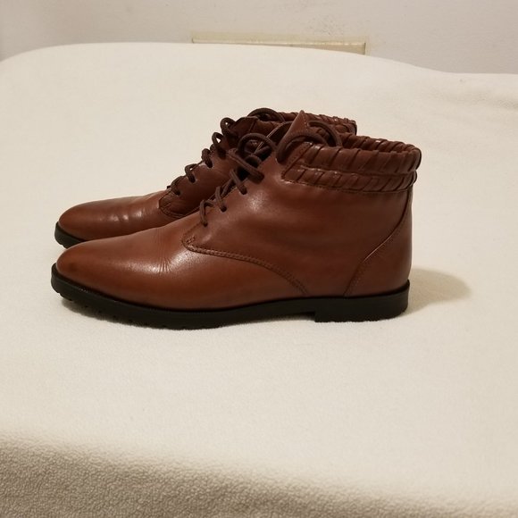 Sporto Women’s Cognac Leather Booties   8 M - Picture 2 of 8